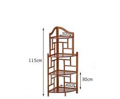 QYJpB Meuble d'angle Triangle Etagère Salon Rétro Simple Multi-Fonction Armoire De Rangement Etagère d'angle Etude Bibliothèque Salon Vitrine (Size : 115cm)