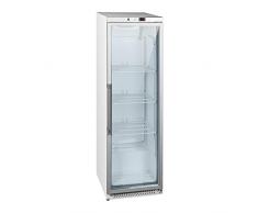 Royal Catering Frigo À Boissons Réfrigérateur Bar Vitrine RCGK-W400 (391 L, 215 W, 3 étagères, Porte verrouillable, Températures 0–8 °C)