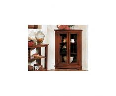 estea Mobiles – Vitrine 2 Portes d'angle Bois Massif Country