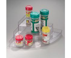 InterDesign 61930EU Linus Stadium Étagère à Épices de Coin Transparent