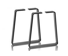 FeeTT Lot de 2 Pieds de Banc en métal en Forme de trapèze