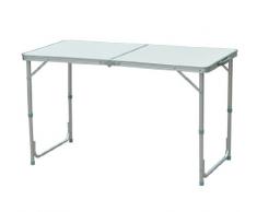 Homcom Table de Camping Reception Pliante Portable Pique-Nique Buffet en Aluminium