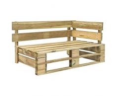 vidaXL Bois Banc dangle Palette de Jardin Vert Banquette de Parc Terrasse