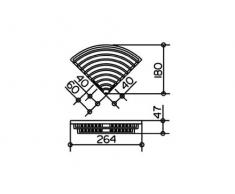 Keuco 24944 010000 Solo Étagère dangle Amovible pour Douche