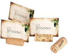 Tente de table réservée | 20 liège naturel usagé + 40 cartes | Idéal pour restaurant, bar, café, restauration pour marquer les tables réservées