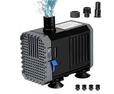 Yorbay CHJ-500 ECO 7W 500L/H Pompe Aquarium Pompe à Eau pour Aquarium, Les Fontaines de Table
