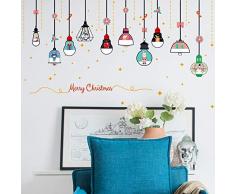 WANGZZZ Sticker Mural Chambre Salon Lit Meuble d'angle Décoration Murale Sticker Mural Vitrine Autocollant