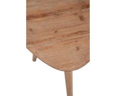 Table basse triangle vintage métal et bois