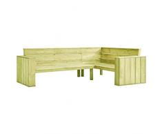 FAMIROSA Banc dangle de Jardin 239 cm Bois de pin imprégné