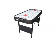 Gamesson Shark Table de air Hockey Pliable – Noir/Blanc, 1,2 m