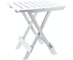 Eminza Meuble - Table Armando Camping PVC 57 X44 cm Blanc