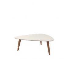 Manhattan Comfort 89251 Utopia Low Triangle Coffee Table, White Gloss