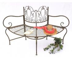 DanDiBo Banc JC112287 en métal Banc de Jardin Banquette Banc de pourtour darbre 2-Places 135cm Banc Circulaire