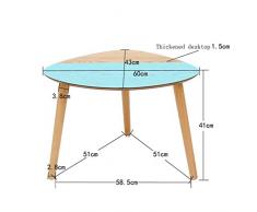 PIAOLING Nordic Triangle Coffee Table, Sofa Table d'appoint Salon Côté Armoire Salon Table à café Nordic Small Coffee Table (Color : Blue)