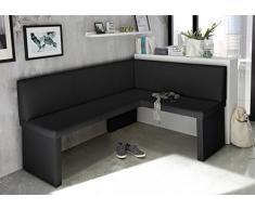 MyStyleWood Coin de Repas Olga Faux Cuir - Banc d Angle, Banquette de Cuisine, Salle à Manger. Stable, Facile d Entretien, rembourré, Cadre en Bois