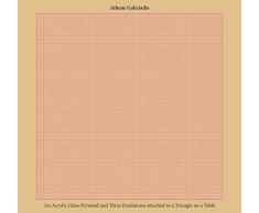 Athene Galliciadis: An Acrylic Glass Pyramid and Three Pendulums Attached to a Triangle on a Table