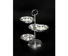 Vendre un comme ça? Même ventes de détails aux ETAGERE SILVER BOLS 4 NIVEAUX coupe de fruits de pâte à gâteau CUP COOKIES METAL + BRILLIBRUM® FLYER