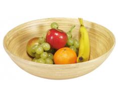 Kesper 63025 Corbeille a Fruits Bambou Nature Diamètre 25cm - hauteur 8 cm