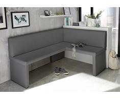 MyStyleWood Coin de Repas Olga Faux Cuir - Banc d Angle, Banquette de Cuisine, Salle à Manger. Stable, Facile d Entretien, rembourré, Cadre en Bois