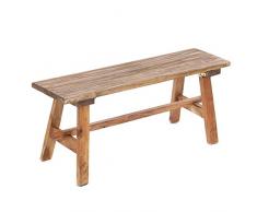 DESIGN DELIGHTS Banc en bois rustique Anzio | pliable, 90x26x39cm(LxlxH), banc en bois recyclé | banc dans un look vintage tendance