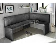 MyStyleWood Coin de Repas Olga Faux Cuir - Banc d Angle, Banquette de Cuisine, Salle à Manger. Stable, Facile d Entretien, rembourré, Cadre en Bois