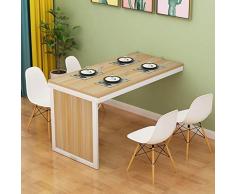 Table de salle à manger pliante fixée au mur Table convertible en MDF Bureau de bureau à domicile multifonctionnel Bureau mural Économisez de lespace Table dordinateur invisible ( Color : Natural )