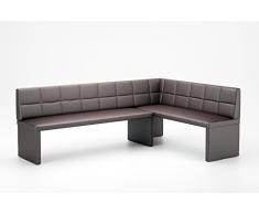 Marta Banc dangle rembourré en cuir synthétique facile dentretien Structure en bois solide 168 x 128 cm à droite