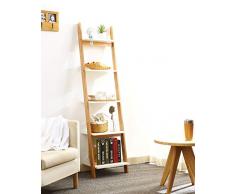 LNDDP Trapezoid Shelves Clayettes à Fleurs en Bois Massif Bibliothèque dangle Vitrine Plantes en Pot Présentoir, Organisateur 2 Tailles (Taille: 165cm)