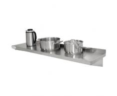 Vogue Étagère de rangement de cuisine en acier inoxydable 600 mm Pour pots casseroles conteneurs