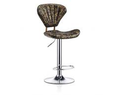 CYGJLYZ Tabouret de bar Chaise de bar, comptoir Chaise, cuisine Petit déjeuner haut Tabouret, 3-angle Coussin à haut dossier de base stable Rotation Lift 53-75cm (Color : B, Size : 38 * 53-75CM)