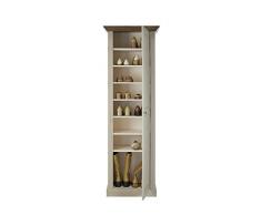 Steens Group 3171170269001F Armoire à Chaussures avec 7 Couches en Bois Blanc/Marron/Gris 63 x 42 x 190 cm