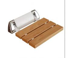 NBZLY Siège de Douche Mural, Banc de Salle de Bain Pliant en Bois, Eco-Friendly, Salon, Balcon, Chambre à Coucher, Salle à Manger, Banc pour enlever Vos Chaussures