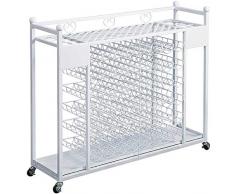 MMWYC Support de Parapluie en métal, côtés perforés, Porte-Parapluie Le Support de Rangement pour Porte-Parapluie Peut contenir jusquà 16 Longs parapluies et 40 parapluies Courts