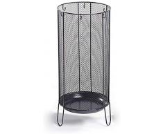 HEWEI Porte-Parapluie en Treillis métallique Tubulaire Socle de Rangement pour Le Hall de lhôtel européen Creative Noir (Taille: 60cm)