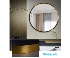 Rustique Naturel Nettoyer Grand Moderne Miroir Mural Crochet de Fixation Murale Offert Penderie de Salle de séjour décorative Or