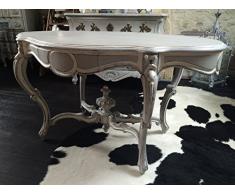 Table guéridon Napoléon III patine vieillie grise