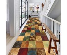 WUZMING Tapis De Passage Couloir Couloir Tapis Long Coupable Salle Région Protection De Sol, 2 Styles, Une Variété De Longueurs (Color : A, Size : 60x300cm)