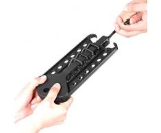 FairytaleMM Cintre Rack vêtements économiseur d'espace Pliant Cintre Multifonctionnel Magic Rack à vêtements pour Organisateur de Garde-Robe, Noir