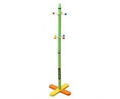 Kiddi Style les enfants bois Porte-manteau enfant en forme de crayon coloré