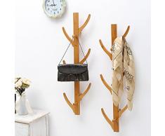 LIANGJUN Chapeau Porte-manteaux Mural Bois Massif Forme De Brindilles D'arbre Crochets Salon Entrée Chambre, 25X78cm ( taille : 2-piece )