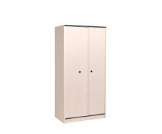 Parisot 2223A2PR Armoire - Smoozy Ar2P Pin Memphis Bois