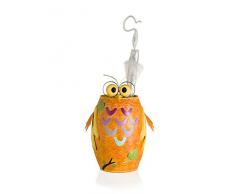 Brandani 55434 Porte Parapluie Hibou Métal Orange