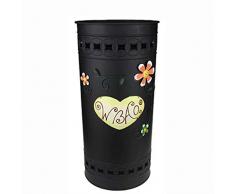 HSTFⓇ Support de Parapluie de Rangement Rond Maison Salon Type de Plancher en métal Mignon Panier de Parapluie