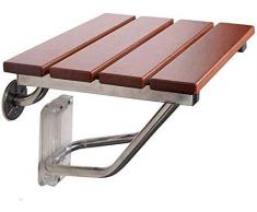 No logo TIN-YAEN Salle de Bain Fauteuils roulants, Pliable Mural Tabouret de Douche Siège de Douche Banc de Chaussures en Bois Personnes âgées/handicapés antidérapante Siège de Douche
