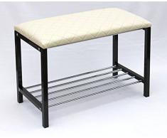 Etagère à chaussures avec banc Art.391 Banc 70 cm Armoire à chaussures en métal Rangement pour chaussures