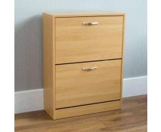 Vida Designs Armoire à Chaussures avec 2 tiroirs Pin
