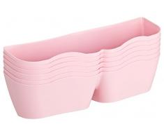 CH Handel Chaussures Support, Range-buches Chaussures – Set pour 6 Paires de Chaussures pour Montage Mural ou Montage sur Meubles, Les tiroirs ou Autre Meuble Rose Bonbon