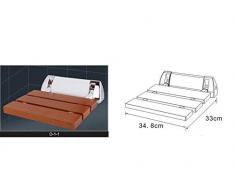 tabouret pliant mural Panneau mural en bois massif Chaise pliante Salle de bain Changement chaussures Chaise murale Banc