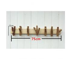 Cintre multifonction en bois massif haut de gamme Porte-manteau Branches D'arbre Crochet De Suspension Porte-gobelets Décoratifs Pour Chambre À Coucher Perruque de finition naturelle