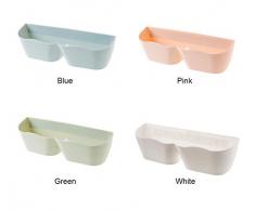 E-meoly Lot de 4 pièces Home Étagère à chaussures Plastique à fixation murale Chaussures Rack pour entrée de porte à chaussures cintres Organiseur à suspendre à chaussures étagère